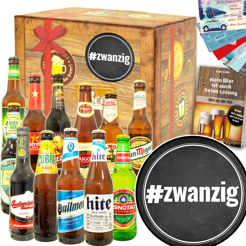 #zwanzig | 12 Flaschen Bier Weltreise | Geschenkkorb