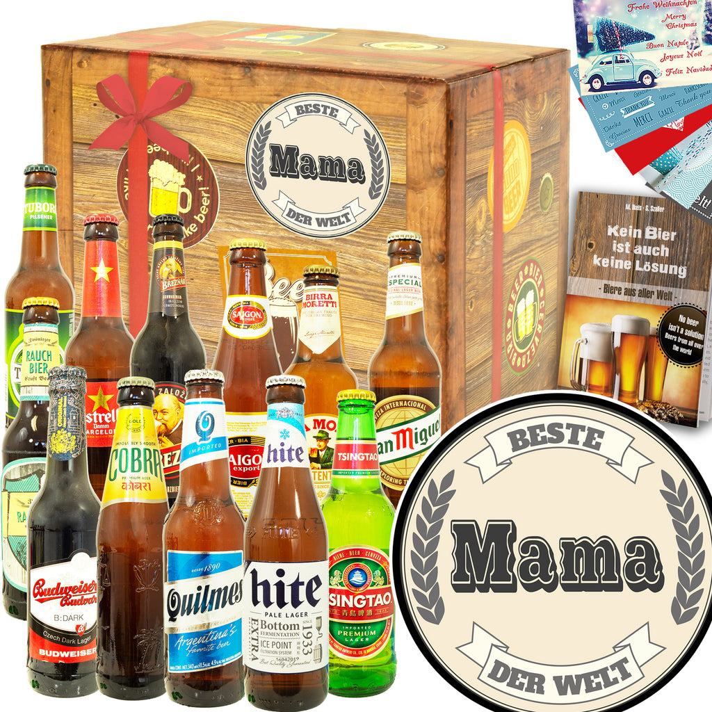 Beste Mama | 12 Biersorten Biere der Welt | Paket