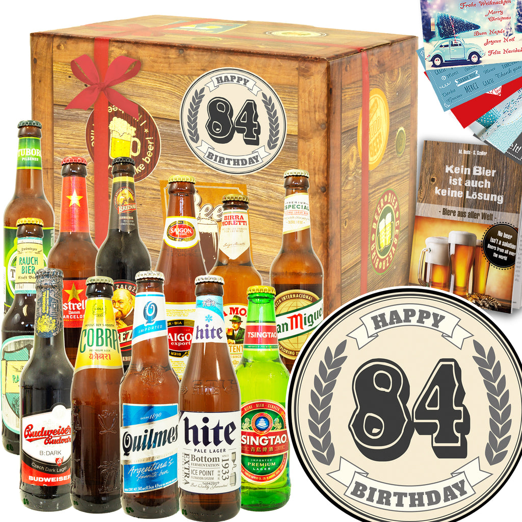 Geburtstag 84 | 12 Spezialitäten Bier International | Geschenkidee