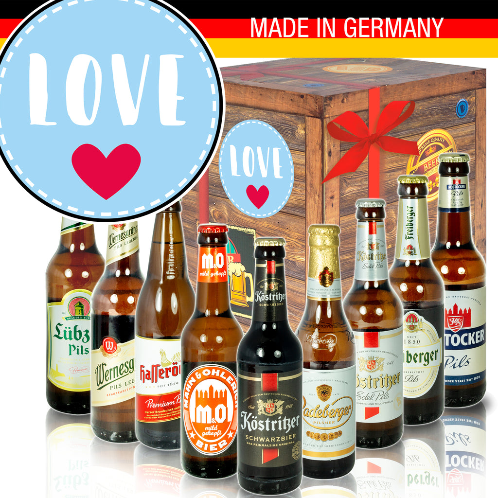 Liebe | 9x Bier Biere Ostdeutsch | Bier Geschenk