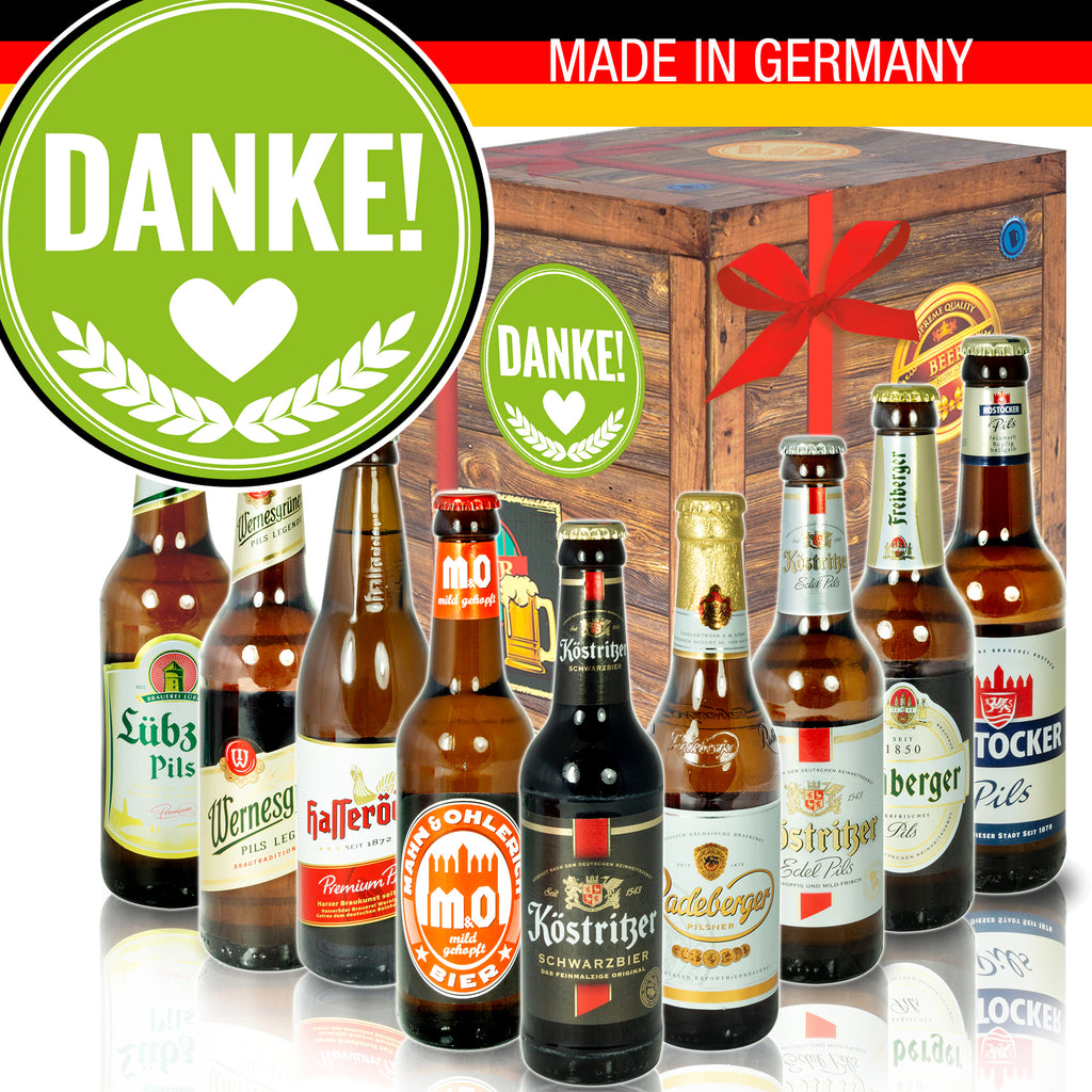 Danke | 9x Ostdeutsche Biere | Paket