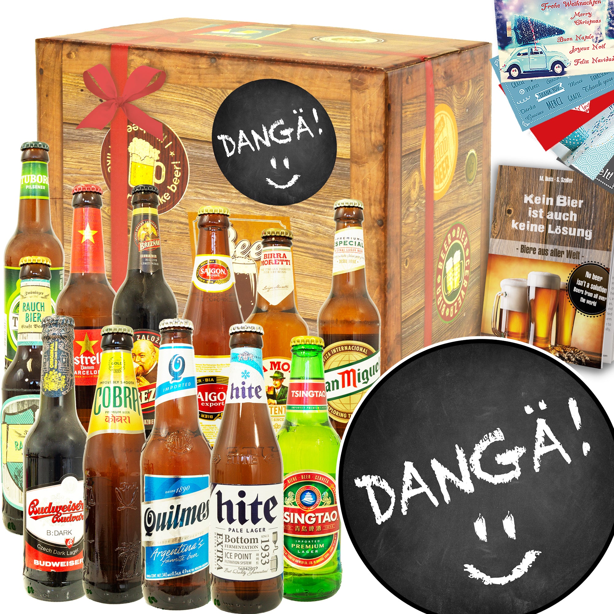 Dangä! | 12 Länder Biere der Welt Exoten | Geschenk Box