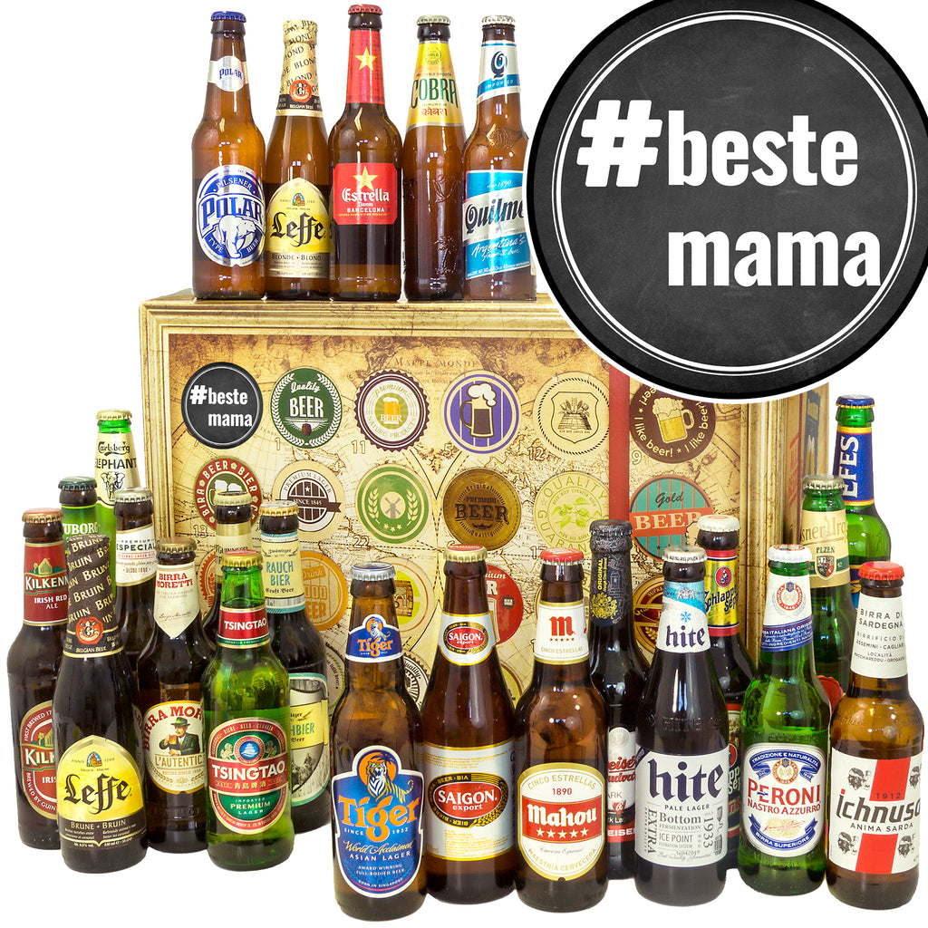 #BesteMama | 24 Spezialitäten Bier International | Box