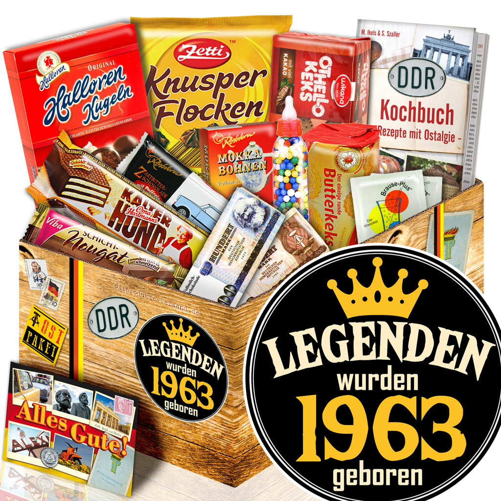 Legenden wurden 1963 geboren - Süßigkeiten Set DDR L