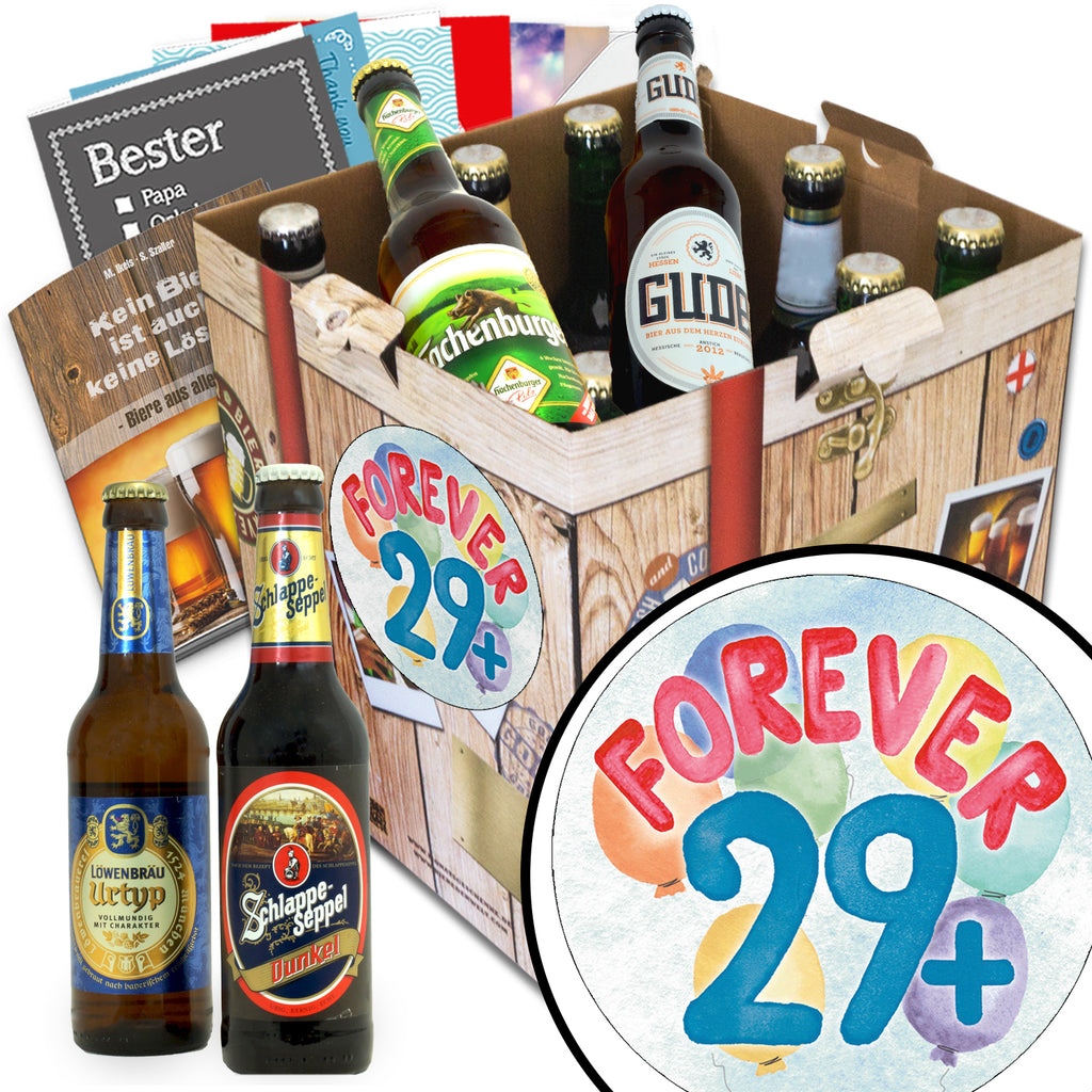 Forever 29 + | 9 Spezialitäten Deutsche Biere | Biergeschenk