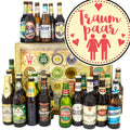 Traumpaar | 24 Flaschen Bier aus Welt und Deutschland | Geschenkidee