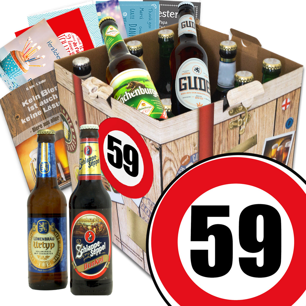 Zahl 59 | 9x Bier Bier Deutschlandreise | Geschenkpaket