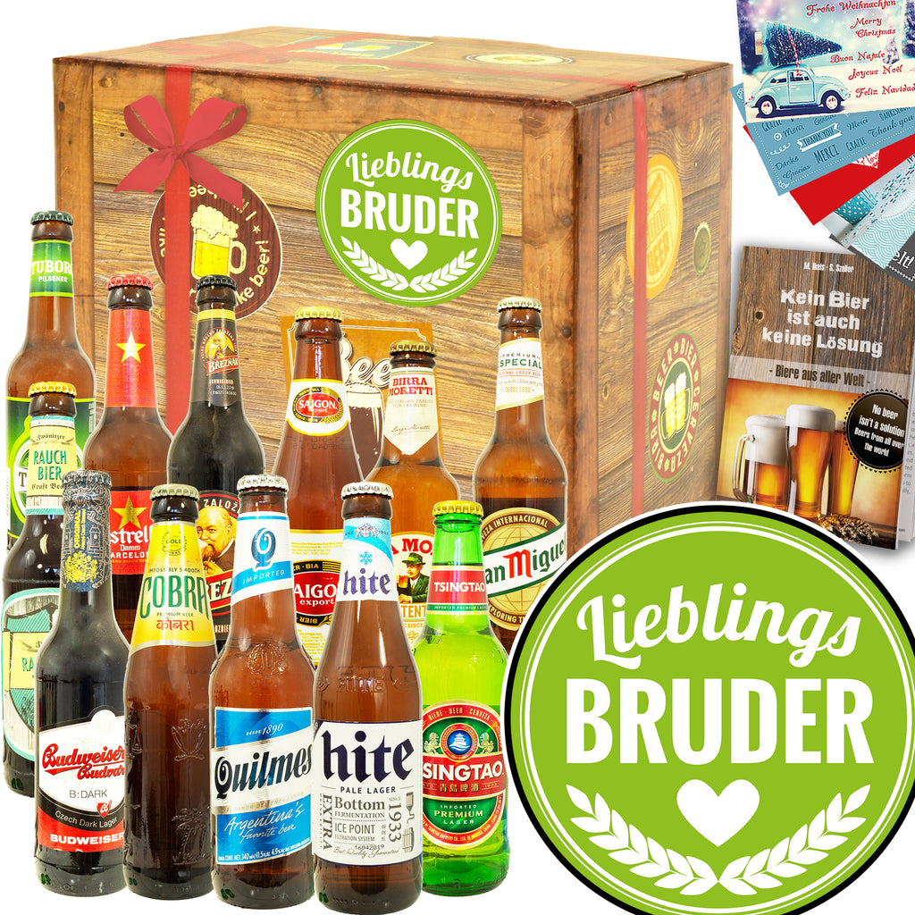 Lieblings-Bruder | 12 Biersorten Biere der Welt Exoten | Geschenkidee