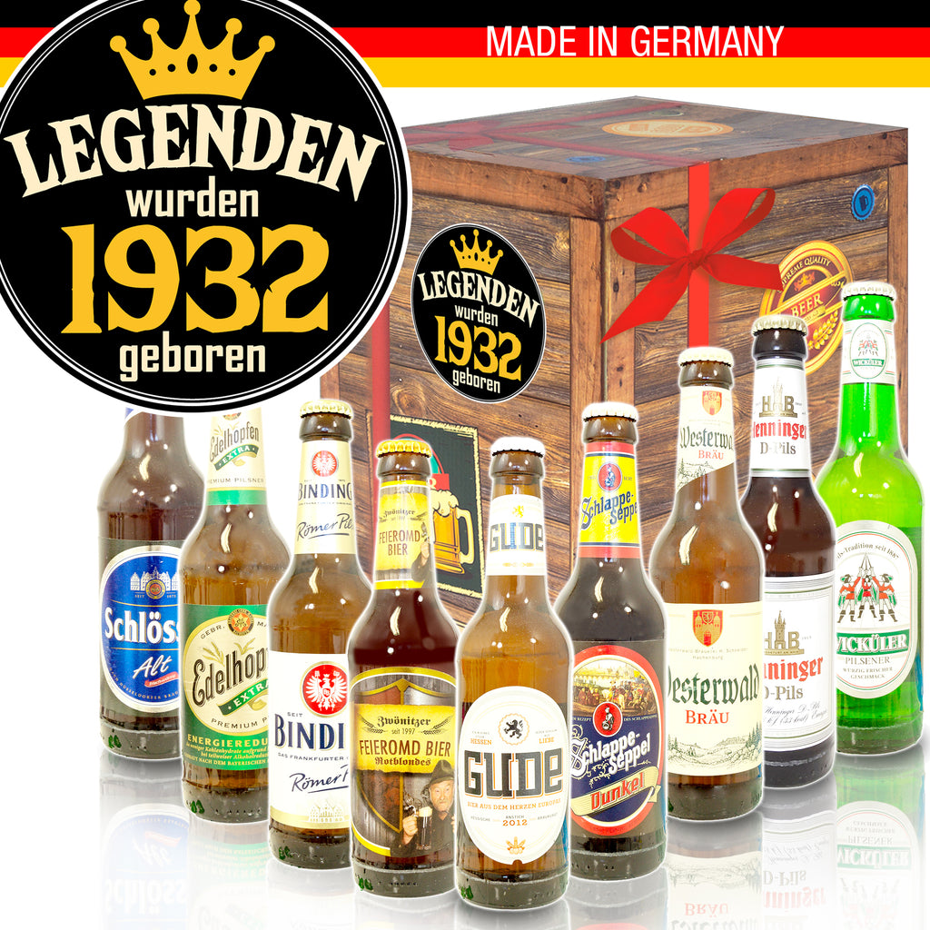 Legenden 1932 | 9 Spezialitäten Biere aus Deutschland | Geschenkbox