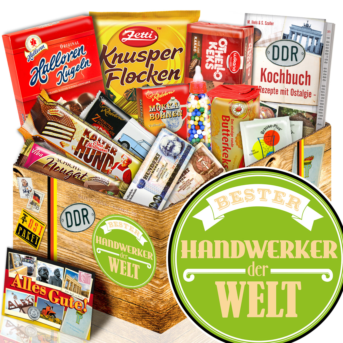 Bester Handwerker - Süßigkeiten Set DDR L - monatsgeschenke.de