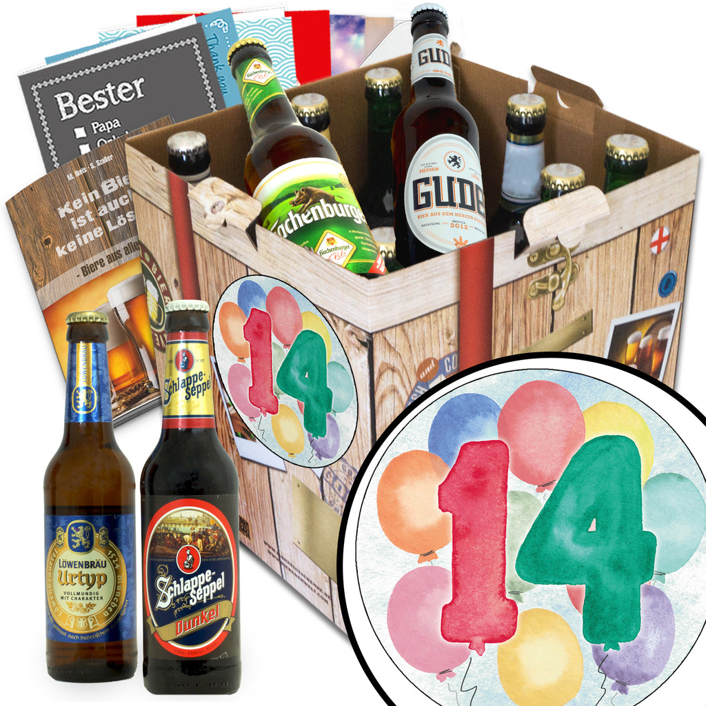 Hochzeitstag 14 | 9 Flaschen Bier Deutschlandreise | Probierpaket