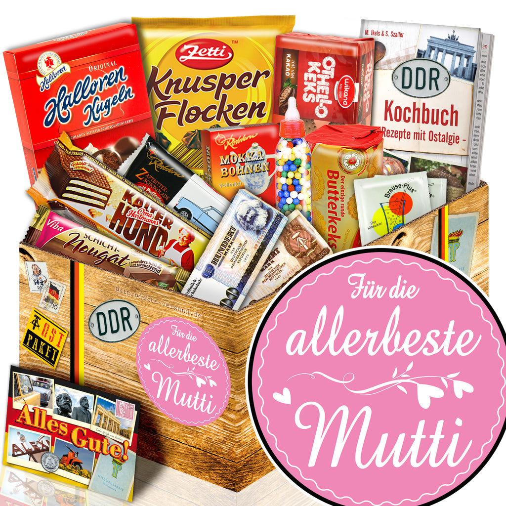 Für die allerbeste Mutti - Süßigkeiten Set DDR L - monatsgeschenke.de
