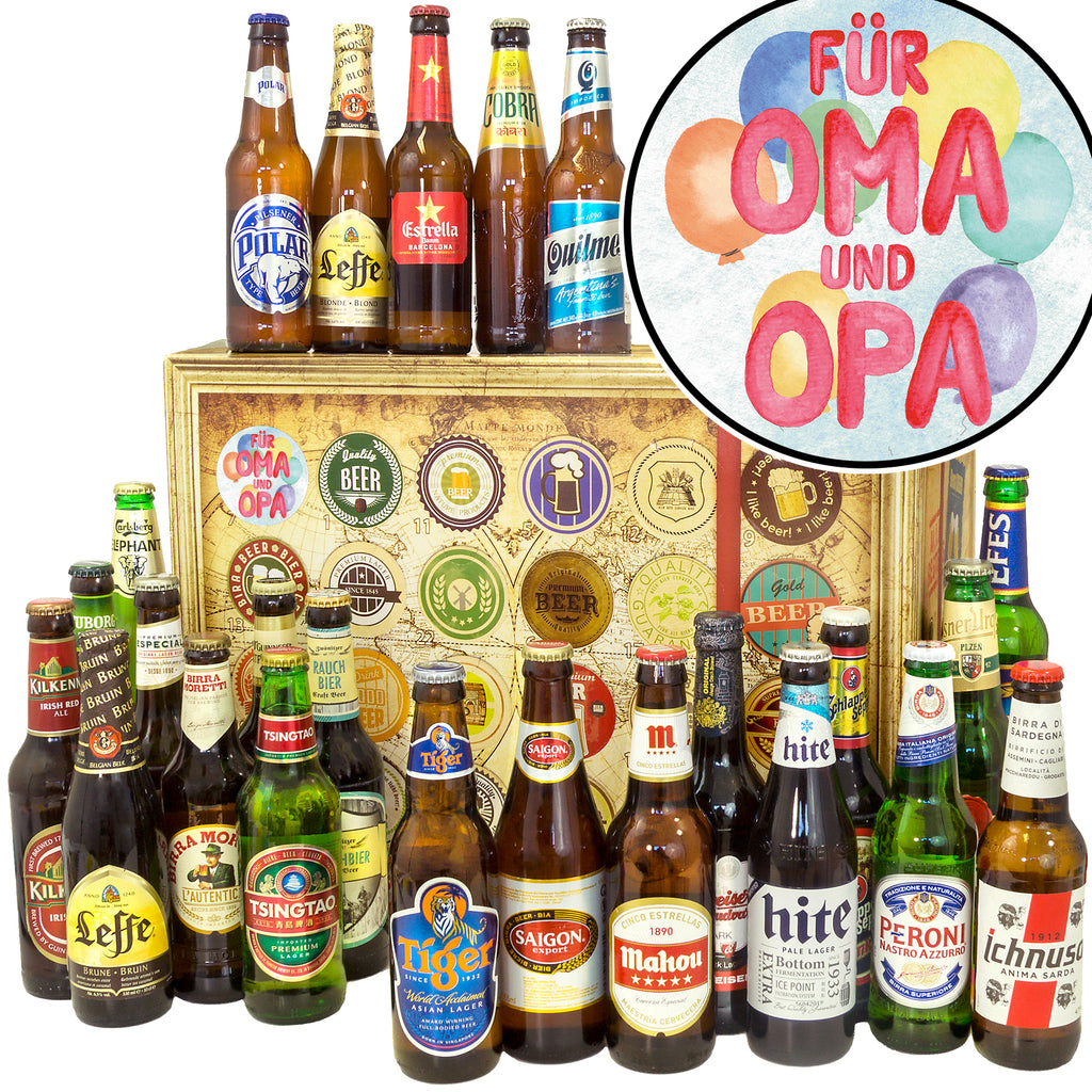 Für Oma&Opa | 24 Länder Biere aus aller Welt | Bierverkostung
