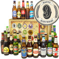 Geburtstag 9 | 24 Flaschen Bierweltreise | Geschenkkorb - monatsgeschenke.de