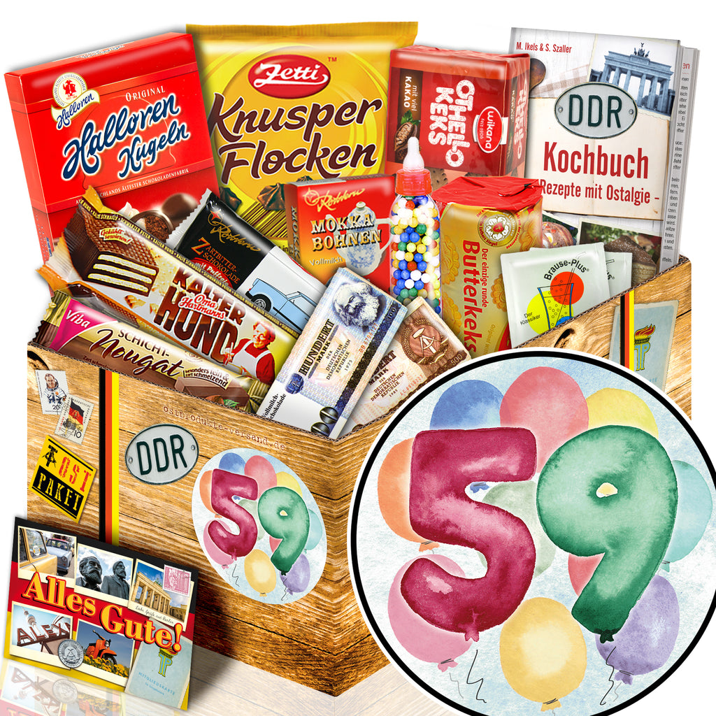 Zahl 59 - Süßigkeiten Set DDR L