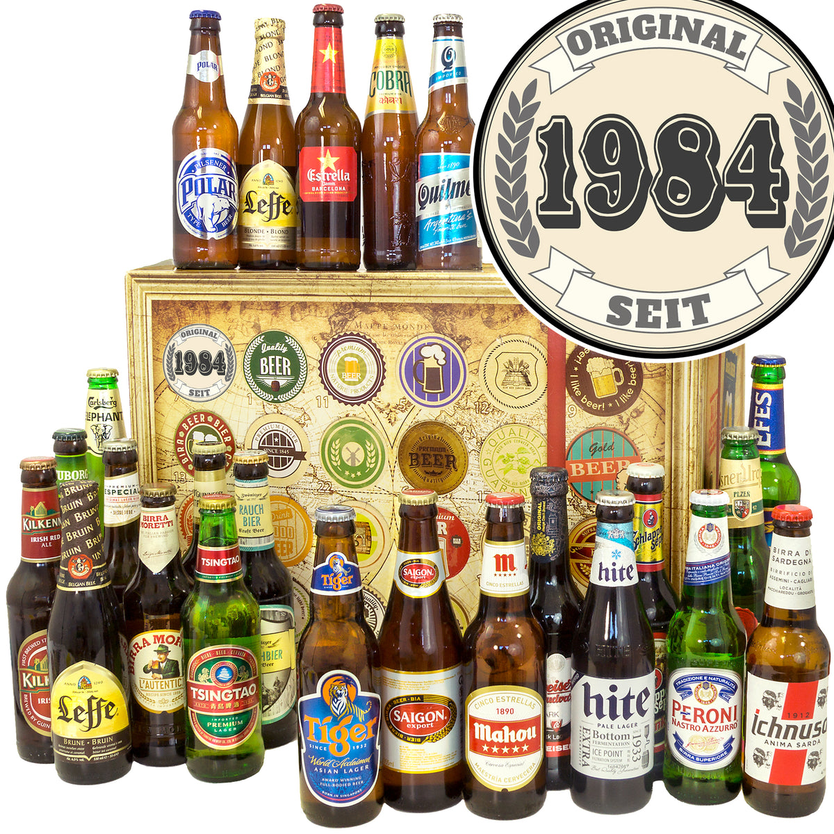 Original seit 1984 | 24 Biersorten Biere der Welt Exoten | Präsent