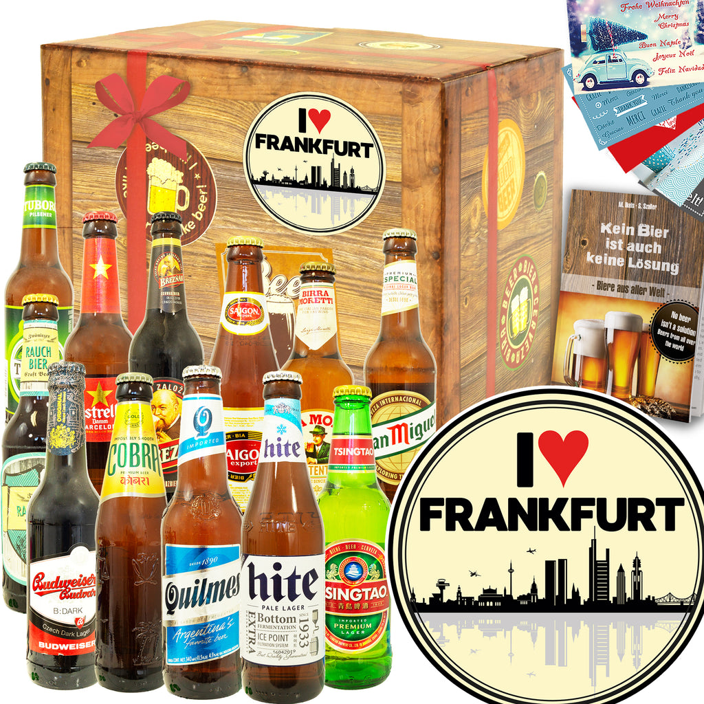 I love Frankfurt | 12x Bier Weltreise | Präsent