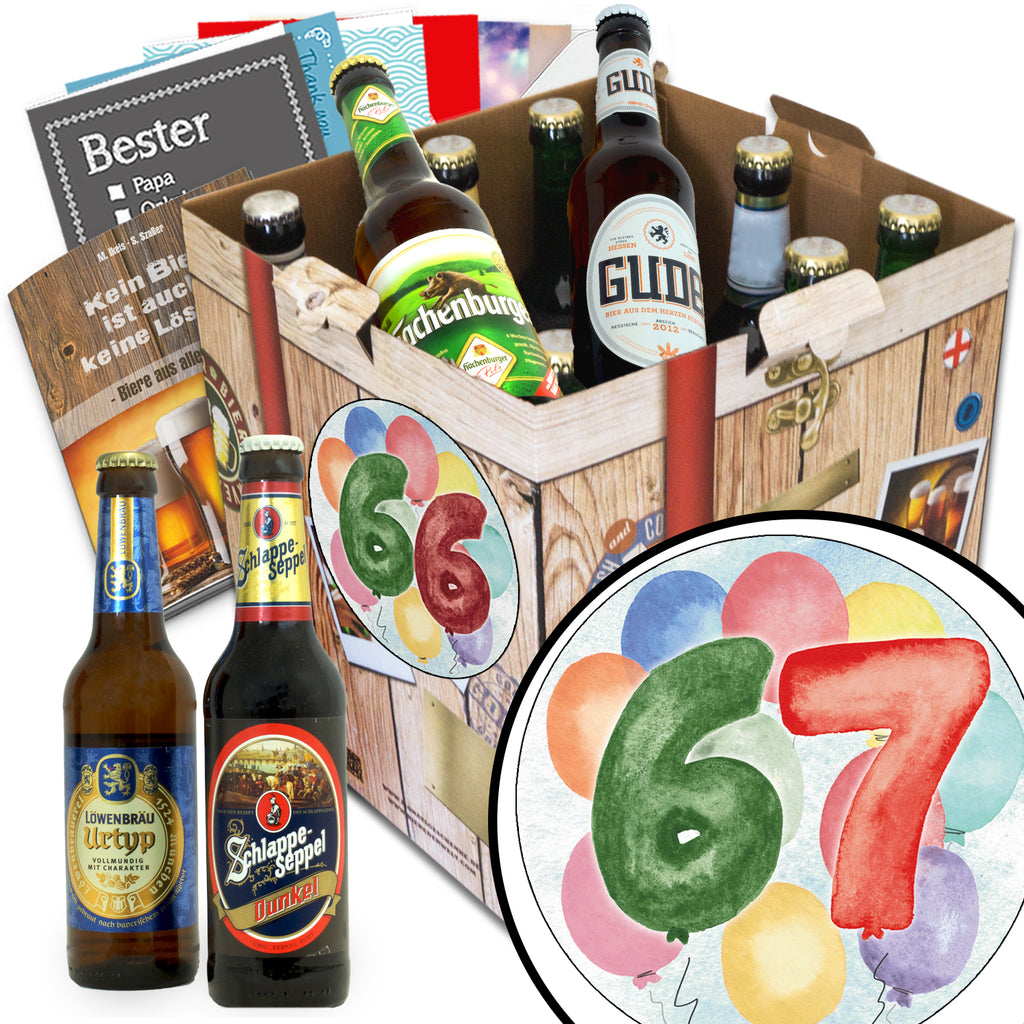 Geburtstag 67 | 9 Biersorten Biere Deutschland | Bierverkostung