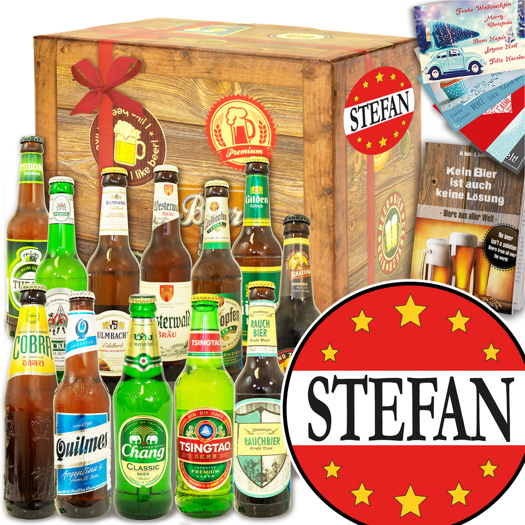 Stefan | 12x Bier International und DE | Geschenkset