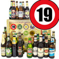 Zahl 19 | 24 Flaschen Bier International und Deutschland | Paket