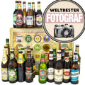 Weltbester Fotograf | 24 Spezialitäten Bier aus Welt und Deutschland | Geschenkkorb