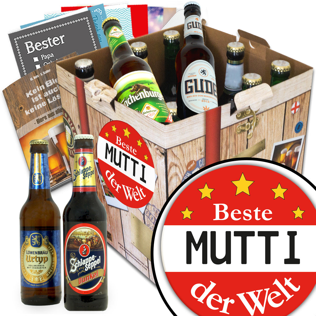 Beste Mutti | 9x Bier Biere aus Deutschland | Paket