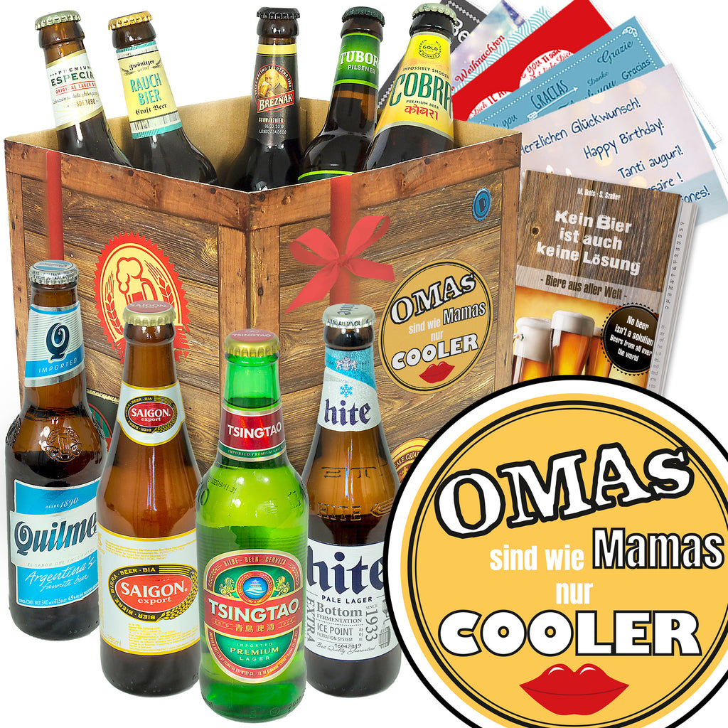 Omas sind wie Mamas nur cooler | 9x Bierweltreise | Geschenkset