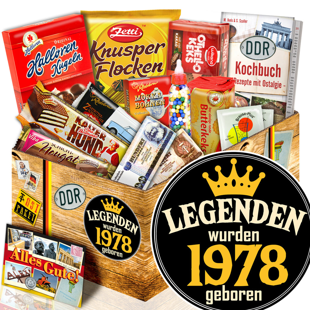 Legenden wurden 1978 geboren - Süßigkeiten Set DDR L
