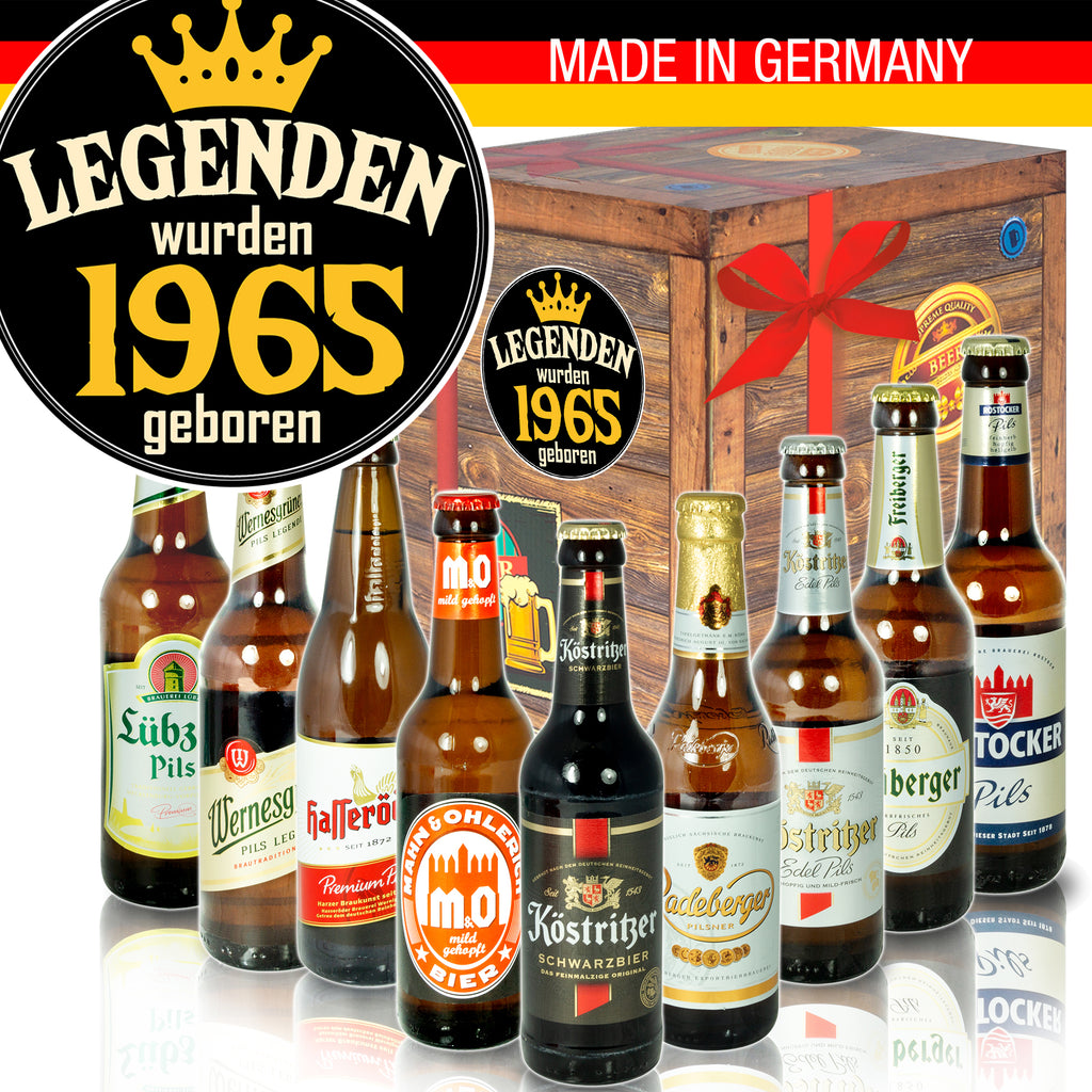 Legenden 1965 | 9 Flaschen Biere Ostdeutsch | Präsent