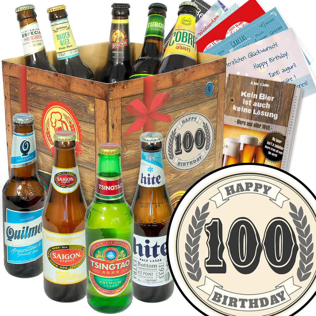 Geburtstag 100 | 9x Biere der Welt Exoten | Paket