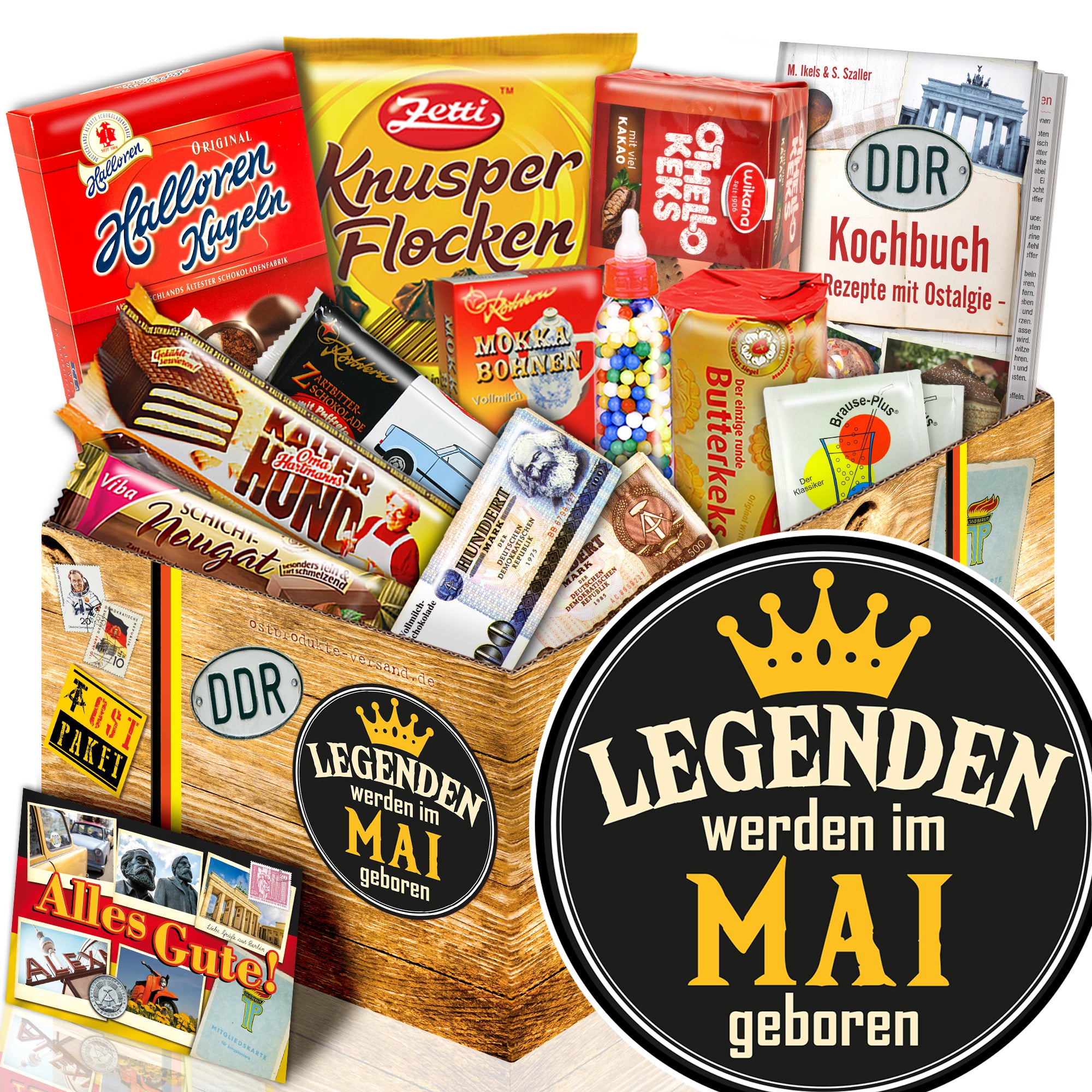 Legenden werden im Mai geboren - Süßigkeiten Set DDR L