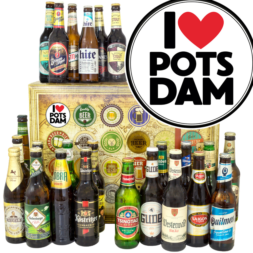 I love Potsdam | 24 Flaschen Biere Welt und Deutschland | Probierpaket