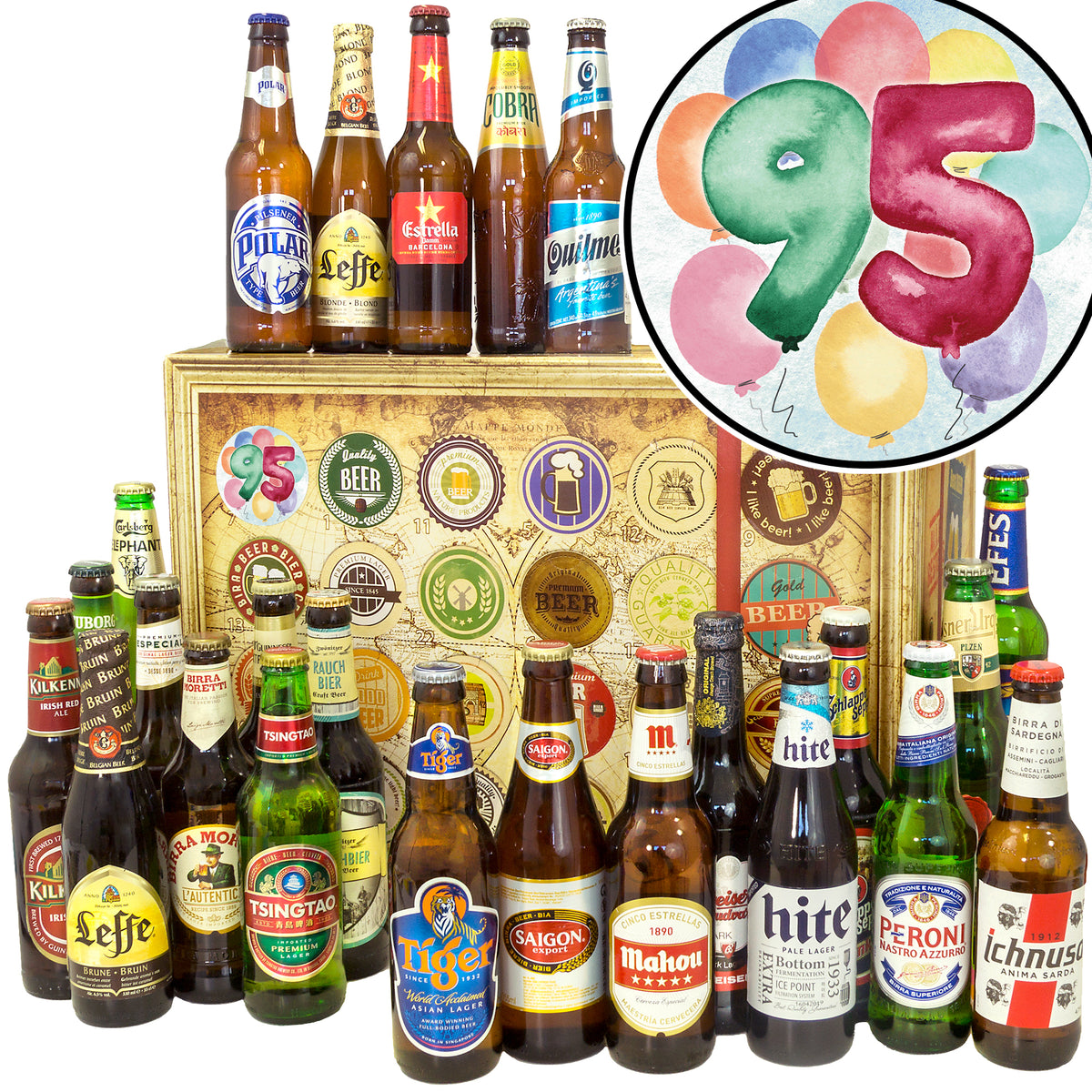 Geburtstag 95 | 24x Bierweltreise | Probierpaket