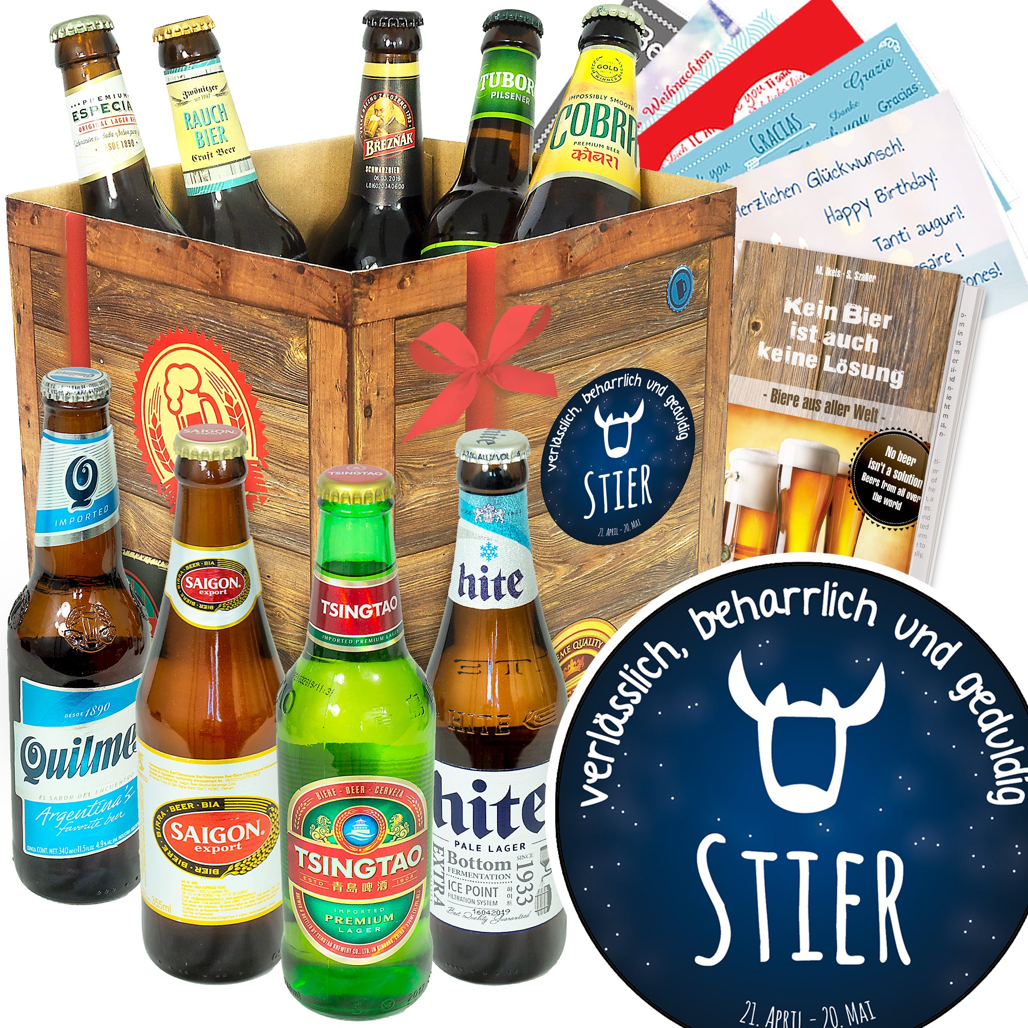 Bier Set | 9x Biere der Welt Geschenkbox