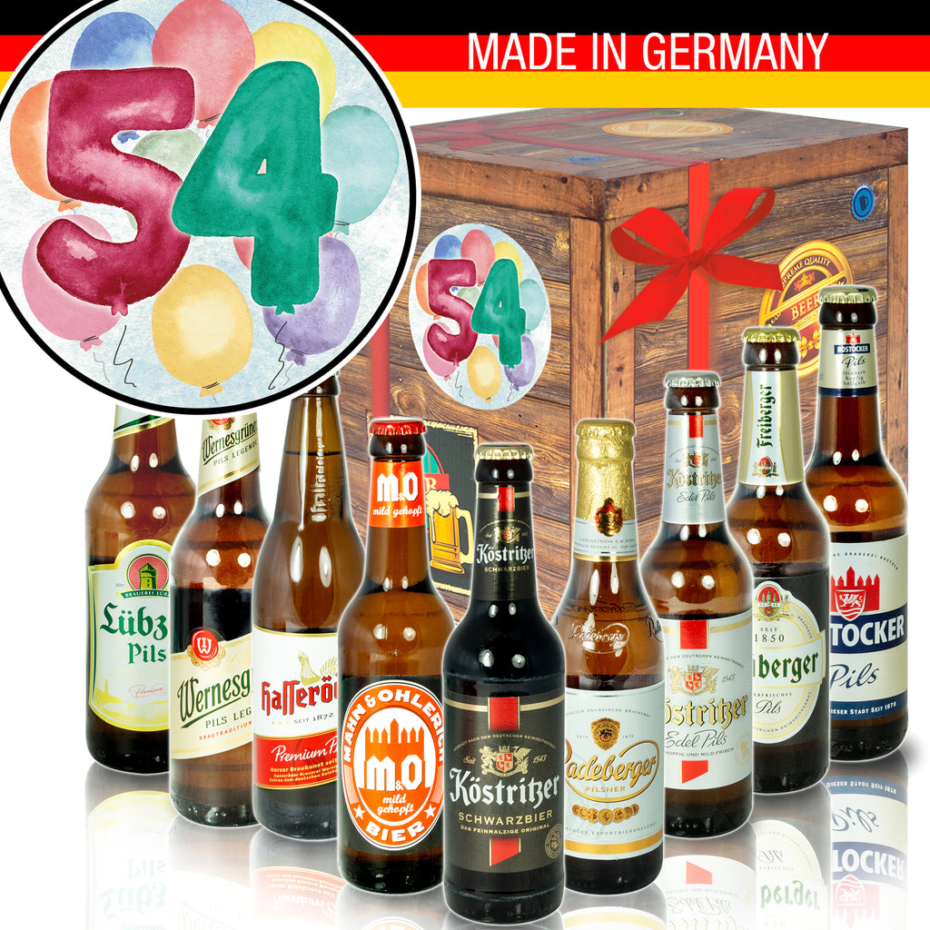 Geburtstag 54 | 9 Spezialitäten Ostdeutsche Biere | Paket