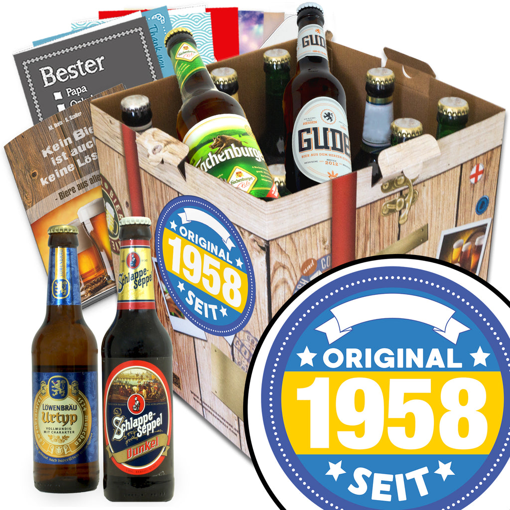 Original seit 1958 | 9 Flaschen Bier Deutschlandreise | Biergeschenk