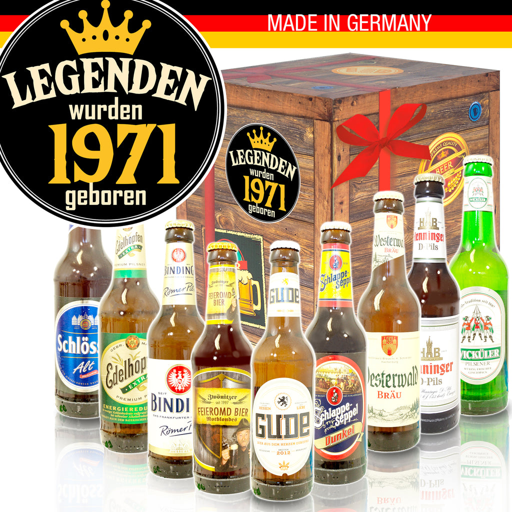 Legenden 1971 | 9x Deutsche Biere | Geschenkpaket