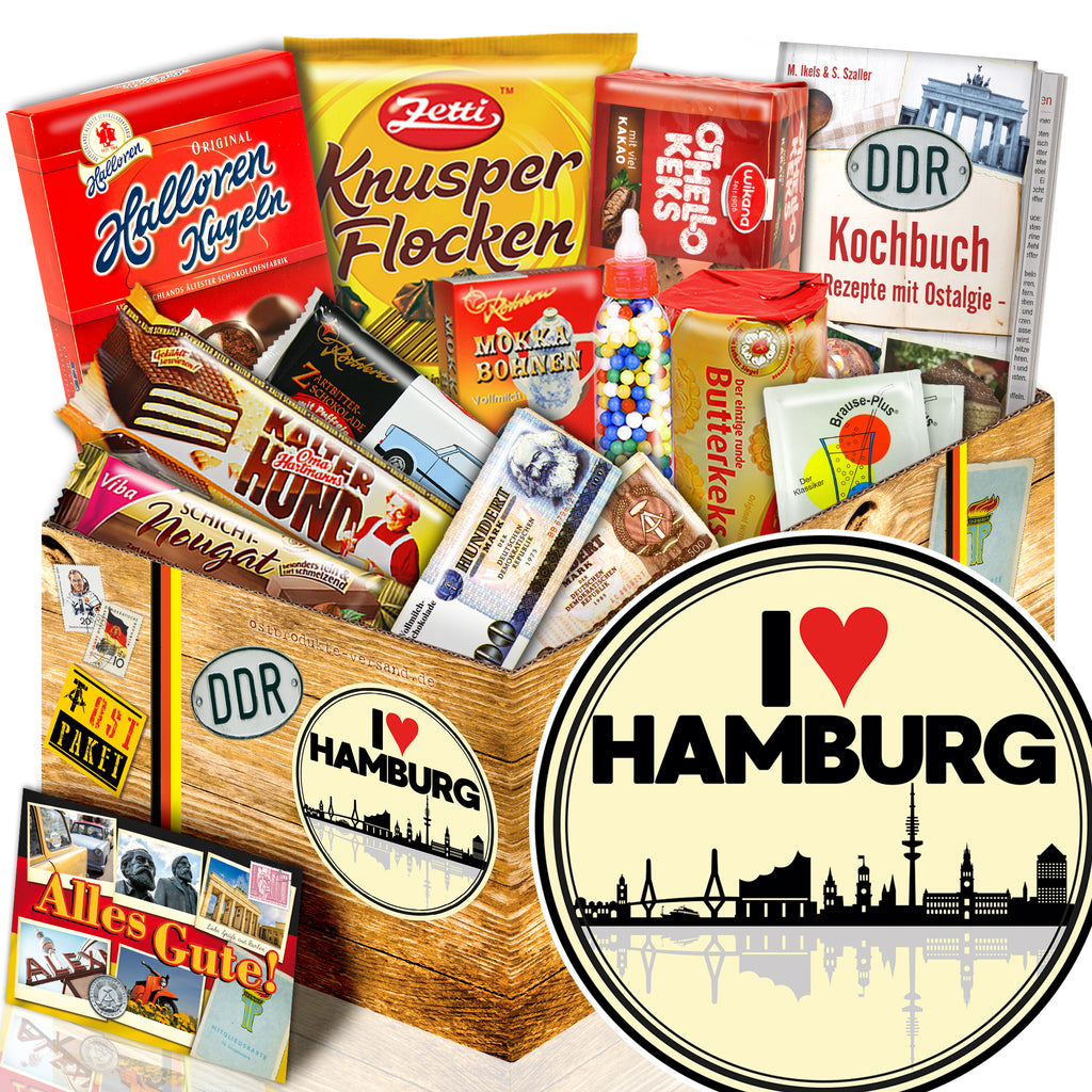 I Love Hamburg - Süßigkeiten Set DDR L