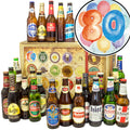Geburtstag 80 | 24x Bier International | Geschenk Set