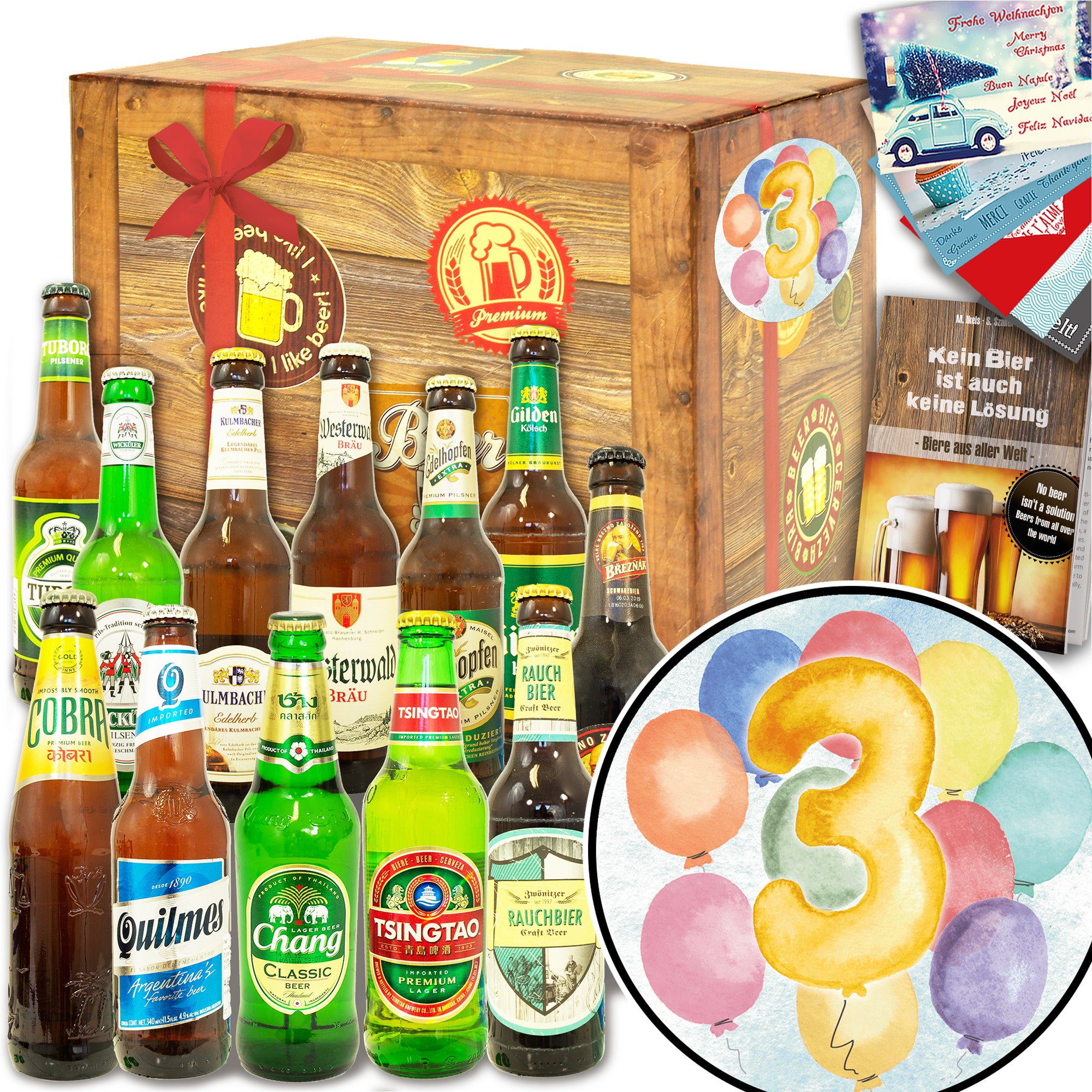 Jubiläum 3 | 12 Flaschen Bier aus der Welt und Deutschland | Probierpaket