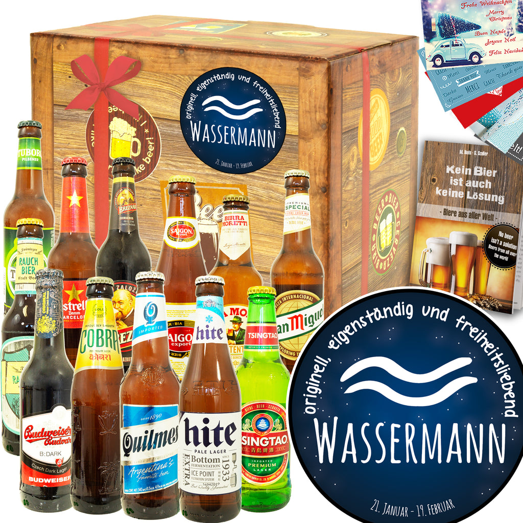 Sternzeichen Wassermann | 12 Spezialitäten Bierweltreise | Geschenkidee