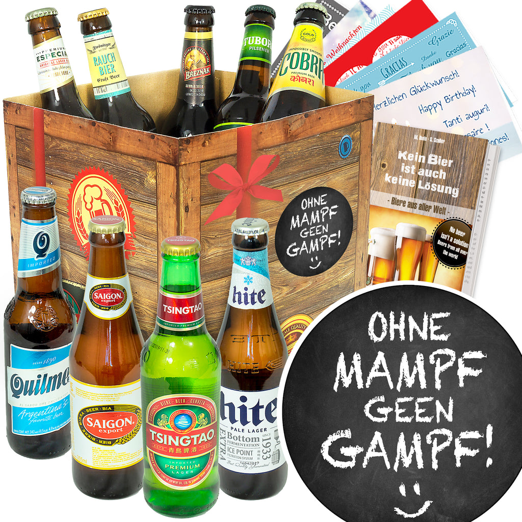 ohne mampf geen Gampf | 9 Spezialitäten Bier aus aller Welt | Bierverkostung