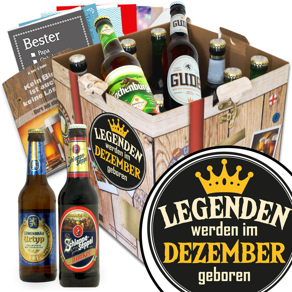 Legende Dezember | 9x Deutsche Biere | Geschenk Set