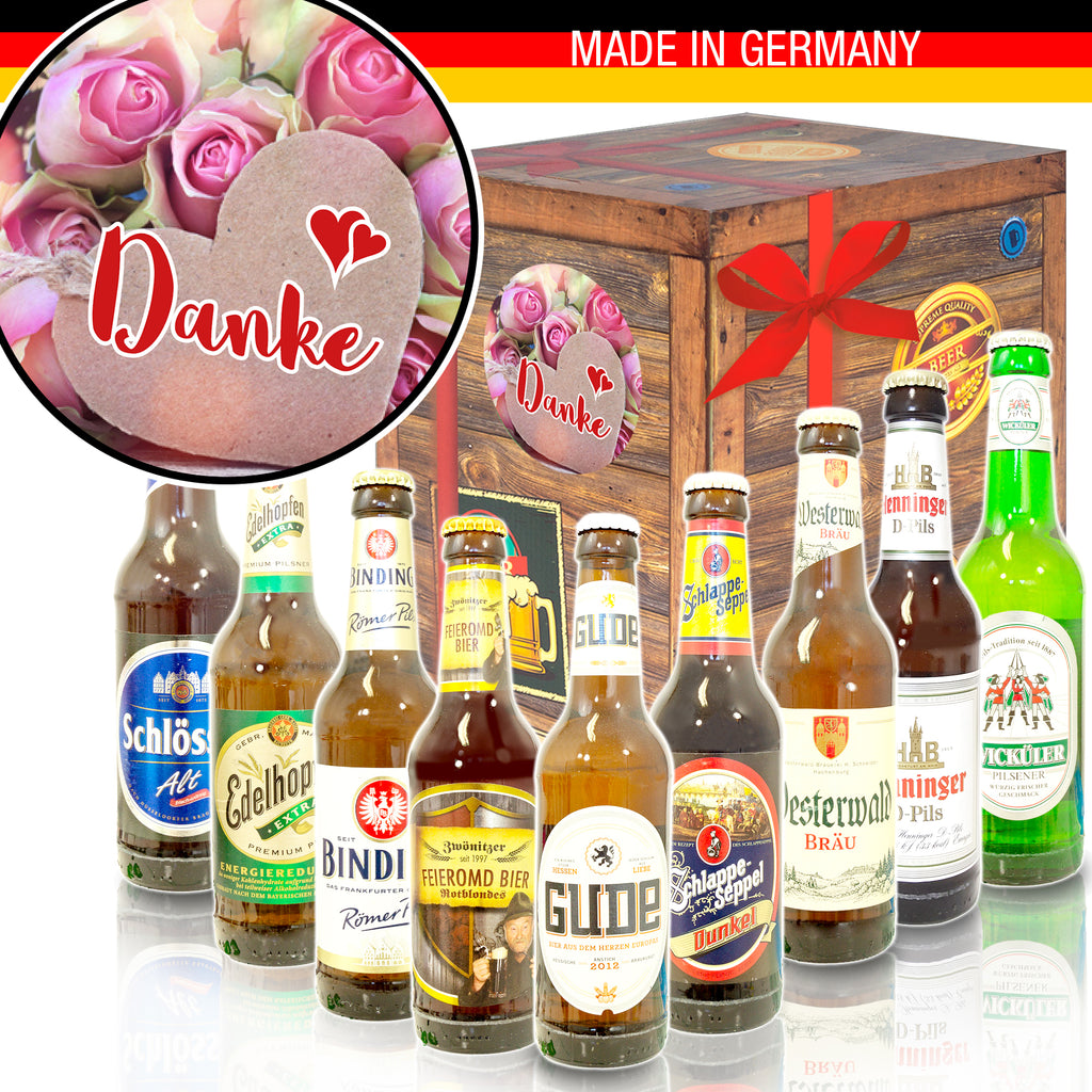 Danke | 9 Flaschen Biere Deutschland | Geschenkset