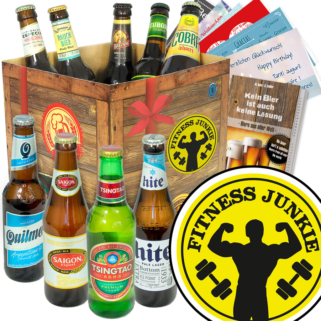 Fitnessjunkie | 9 Biersorten Biere der Welt Exoten | Geschenkkorb