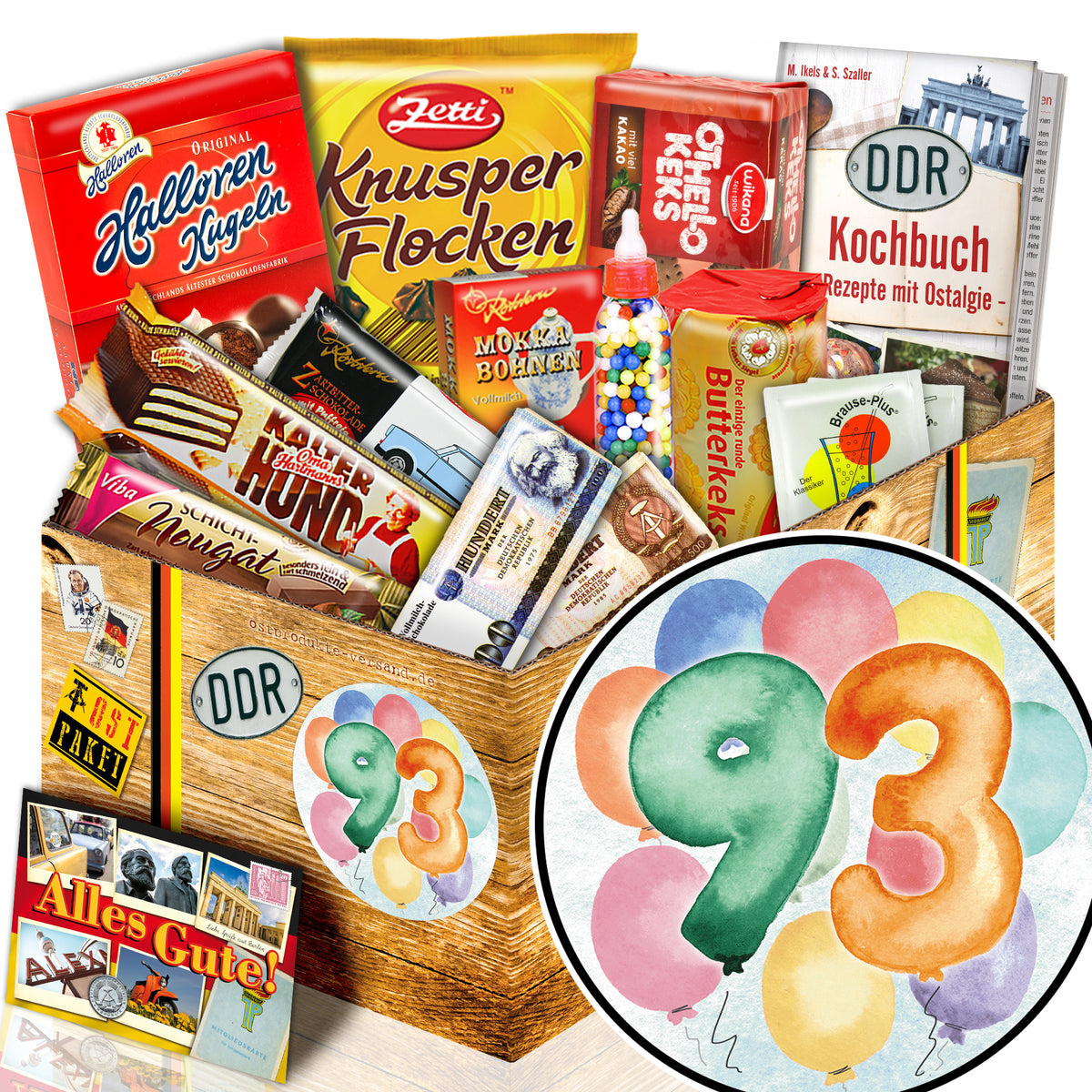 Zahl 93 - Süßigkeiten Set DDR L