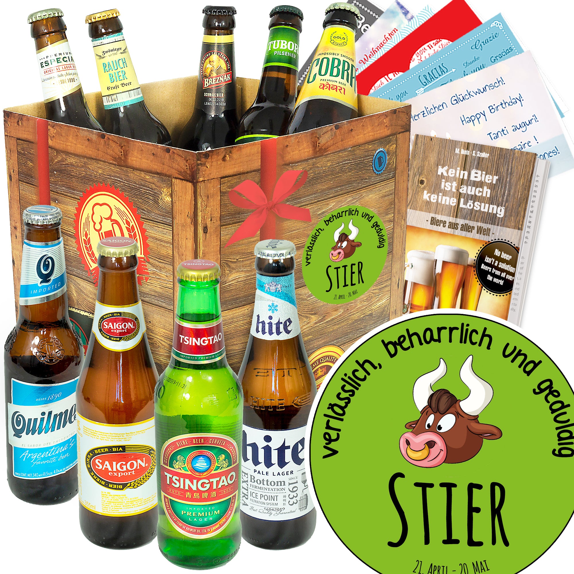 Bier Set | 9x Biere der Welt Geschenkbox
