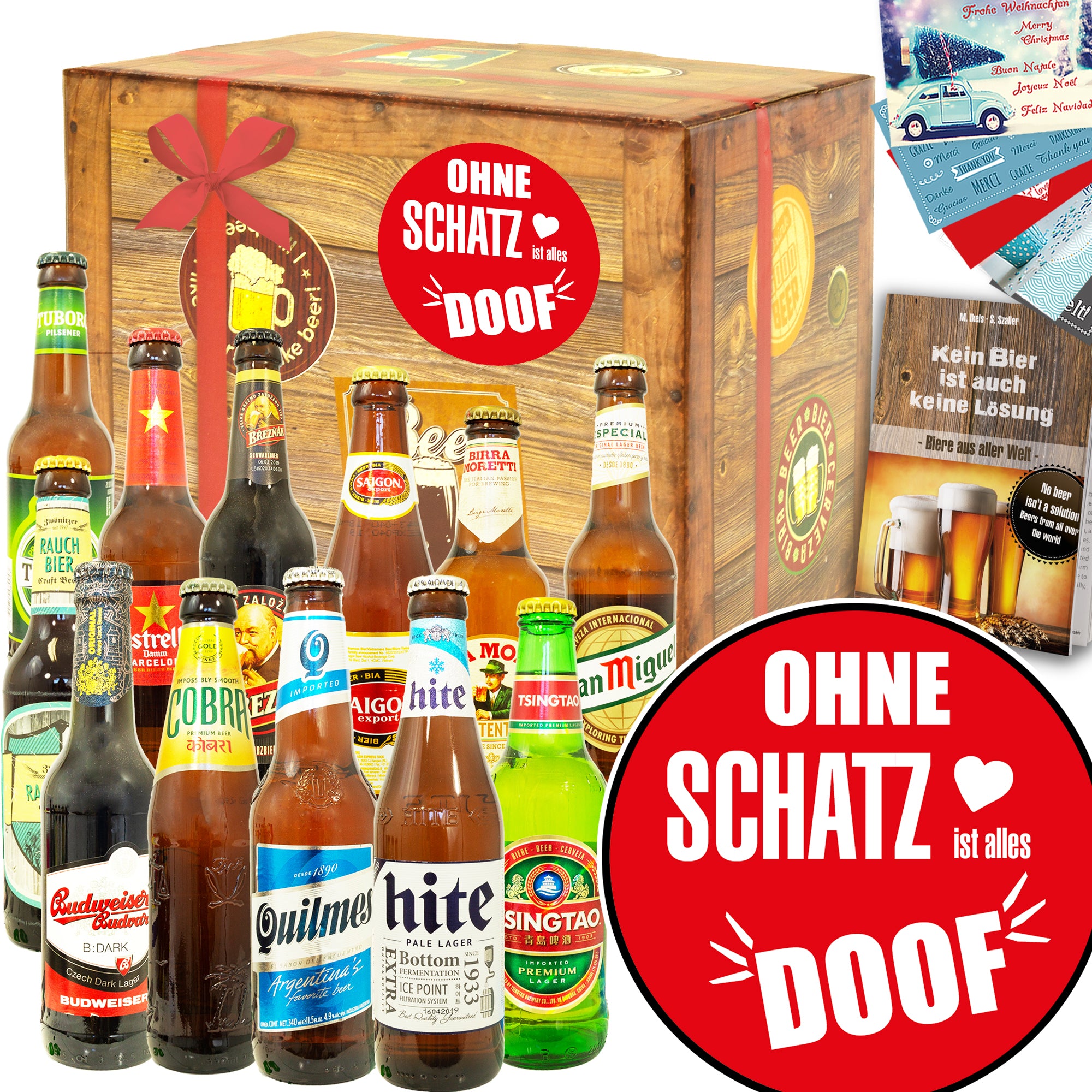 Ohne Schatz ist alles doof | 12 Länder Bier International | Box