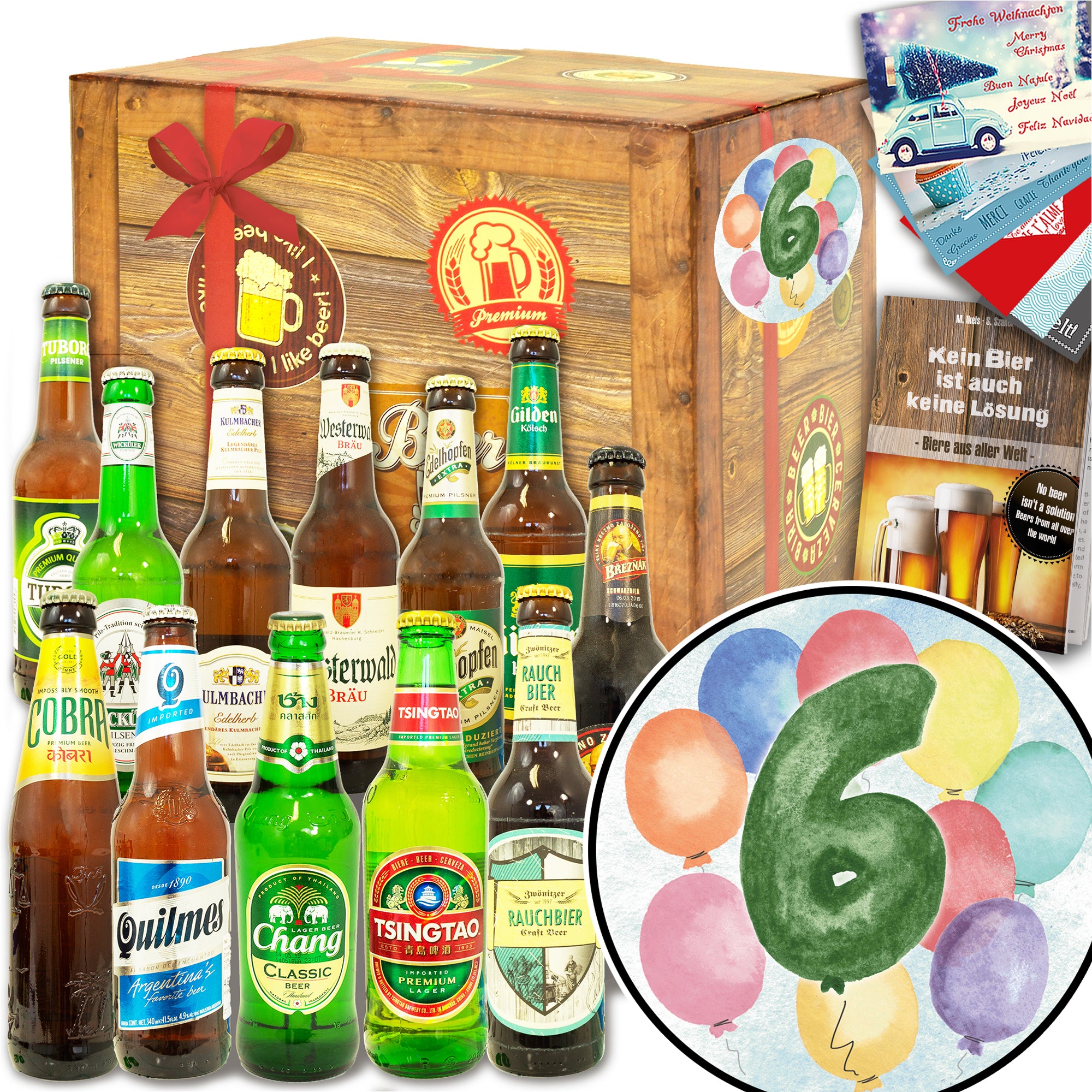 Jubiläum 6 | 12 Spezialitäten Bier Deutschland und Welt | Bierset