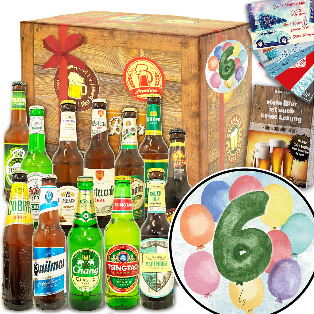 Jubiläum 6 | 12 Spezialitäten Bier Deutschland und Welt | Bierset
